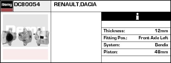 DELCO REMY Jarrusatula DC80063